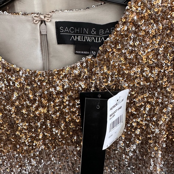 Sachin and Babi Harper Mesh Midi Dress Size 10 - Picture 6 of 11